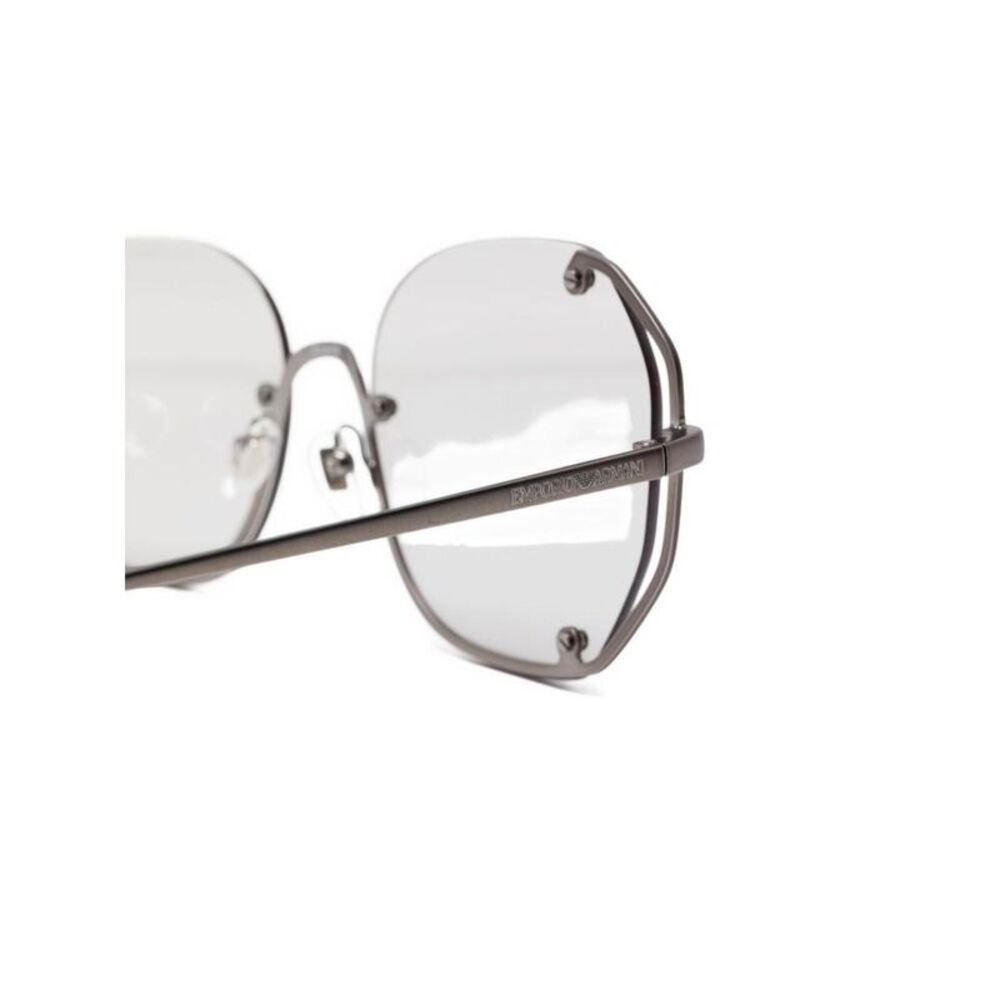 EMPORIO ARMANI Women's Rimless Geometric Sunglasses Women LIGHT GREY - Picture 3 of 3